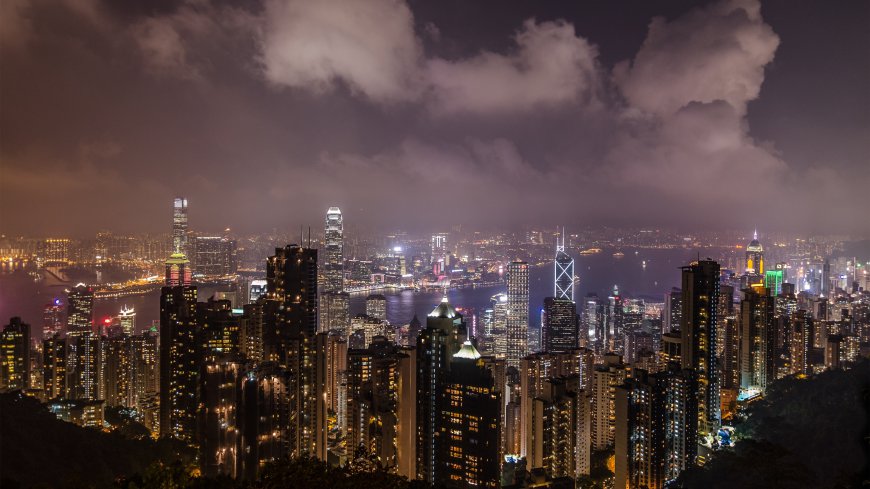 香港城市黑夜4K高清壁纸