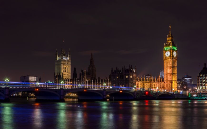 伦敦大桥城市夜景风景壁纸