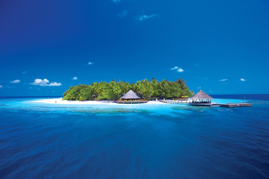 美丽的小岛 马尔代夫小岛风景高清壁纸