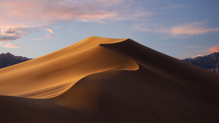 蜿蜒的沙漠，沙丘景色壁纸图片